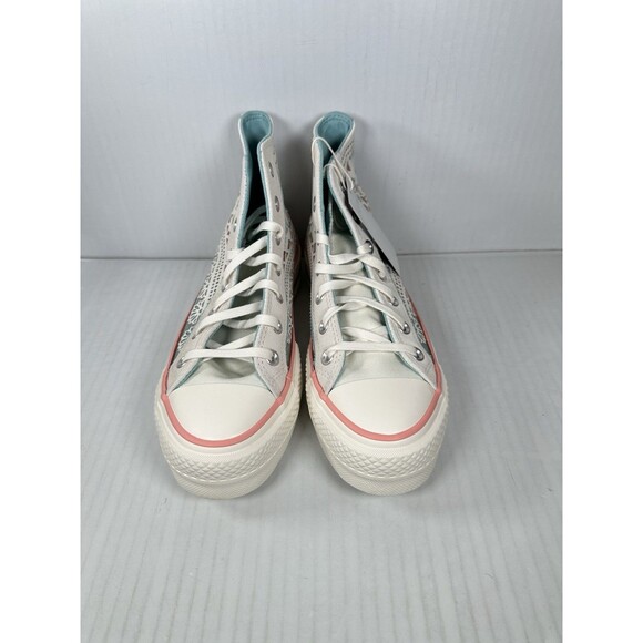 Size 7 Women Converse Chuck Taylor Day Of The Dead Cream White Blue A12439C - Picture 2 of 8